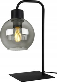 Asztali éjjeli lámpa Loft asztali lámpa üveg lámpabúra on/off led E27