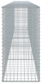 horganyzott vas gabion kosár fedéllel 500 x 50 x 100 cm