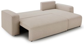 Avia Mini kinyitható sarokkanapé, univerzális állás - bézs Gerra 105 boucle