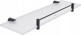 Nimco Bormo fekete fürdőszobai polc matt üveg 40 cm Brc 11091BX-40-90