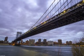 Poszter 30x20cm Manhattan híd és New York panoráma 3, Assaf Frank