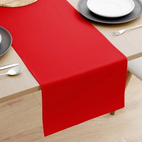 Goldea asztali futó 100 % pamutvászon - piros 35x160 cm