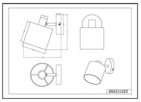 Spot Tommy fehér fali lámpa - Trio