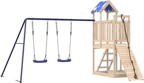 vidaXL tömör fenyőfa kültéri játszószett