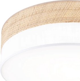LED mennyezeti lámpa SIRJA BOHO LED/36W/230V Ø 45 cm bézs/fehér