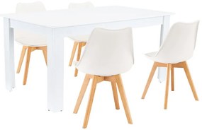 Lola 4+1 étkező garnitúra fehér-fehér