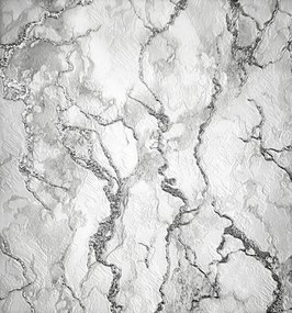 Vinyl tapéta 3D márvány folyékony ezüst fedi az egyenetlenségeket