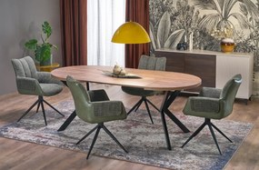 Peroni bővíthető étkezőasztal dió / fekete 100-250 cm
