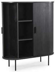 Komoda Dwudrzwiowa Rozsuwana 100 cm TRISH Czarna