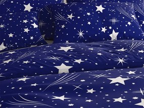 Krepp ágynemű NIGHT SKY POLY kék Ágyneműhuzat mérete: 70 x 90 cm | 140 x 200 cm