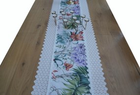 Mg Futófelület Virágos 2 3D Ecru 45x150 pol