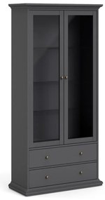 Szürke tálalószekrény 96x201 cm Paris – Tvilum