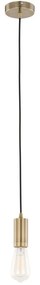 ITALUX DS-M-038 ANTIQUE BRASS - Csillár zsinóron MODERNA 1xE27/60W/230V bronz