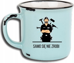 Bögre Kék Retro Vicces Ajándék Apák Napja Nem Magától