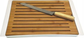 Vágódeszka kés szett 38x27 cm Fehér