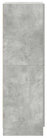 vidaXL betonszürke szerelt fa konyhaszekrény 38 x 41,5 x 131,5 cm