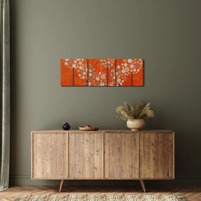 Kép - Narancssárga erdő (órával) (90x30 cm)