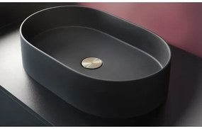 Deante CQS_NU6S - SILIA pultba építhető mosdó 35x55 cm gránit/fekete