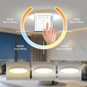 Brilagi-LED Mennyezeti lámpatest POOL LED/180W/230V 3000/4500/6000K, átm. 120 cm, bézs