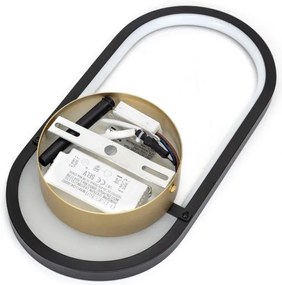 Aigostar - LED fali lámpa LED/13,5W/230V 2700K fekete/arany