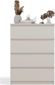 M4 fiókos szekrény, 70x97x40 cm, kasmír