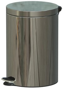 Léptetős szemetes, 20 l, rozsdamentes acél