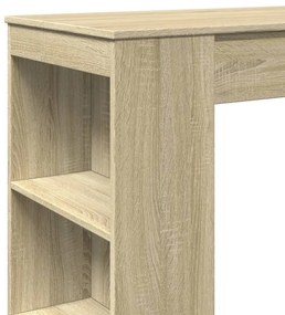 sonoma tölgy szerelt fa bárasztal tárolókkal 95 x 47 x 103,5 cm