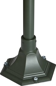 Klasszikus kültéri lámpás sötétzöld 135cm IP44 - Berta