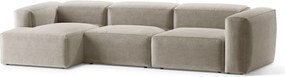 Bézs sarokkanapé (bal oldali-heverő résszel) Bergamo – Cosmopolitan Design