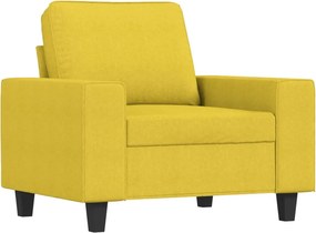 vidaXL világossárga szövet kanapéfotel 60 cm