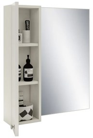 Lucia Fürdőszobai tükrösszekrény MDF előlappal, védőbevonattal Fehér N