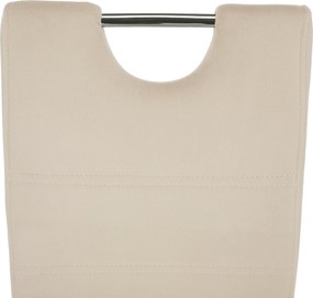 Étkezőszék, bézs Dulux Velvet szövet/világos varrás, ABIRA NEW