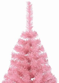 Mesterséges, előre világított karácsonyi fa Rózsaszín 210 cm