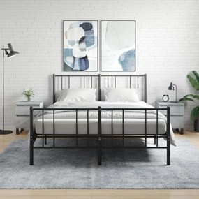 2 db betonszürke szerelt fa éjjeliszekrény 40 x 35 x 50 cm