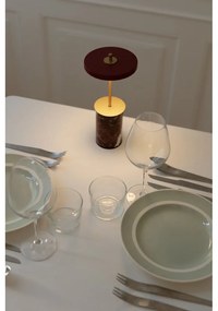 Piros márvány LED dimmelhető asztali lámpa fém búrával (magasság 25,5 cm) Asteria Move Mini – UMAGE