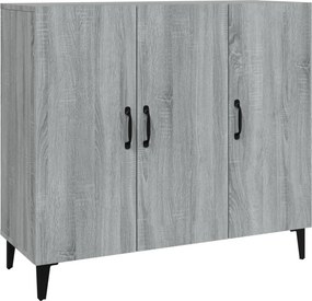 vidaXL szürke sonoma színű szerelt fa tálalószekrény 90 x 34 x 80 cm