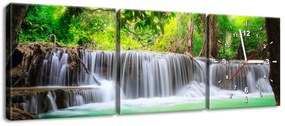 Gario Órás falikép Thaiföld és Kanjanaburi vízesés - 3 részes Méret: 90 x 30 cm