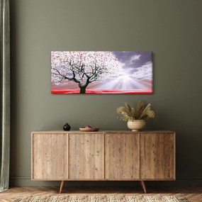 Piros fa kép (120x50 cm)