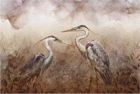 Flizelina fotótapéta Nappaliba és Hálószobába Elegáns madarak 104x70