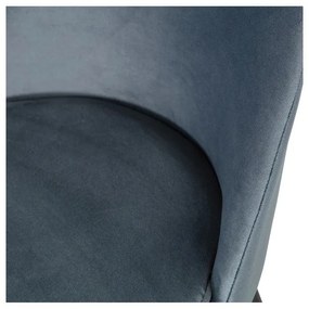 Kék bársony étkezőszék szett 2 db-os Vogue – WOOOD