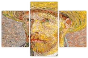 Kép - Vincent van Gogh, Self-Portrait with a Straw Hat (The Potato Peeler), reprodukciók (90x60 cm)