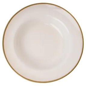 18 részes porcelán étkészlet – bézs-arany kivitel