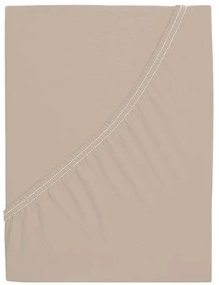 Mako-jersey pamut lepedő LUXORA 180x200 cm bézs