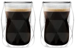 Duplafalú eszpresszó bögre szett 2 db-os 100 ml Geo – Vialli Design