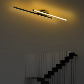 Fekete LED mennyezeti lámpa 10x86 cm Umut – Opviq lights