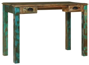 Asztal 112x55x76 cm Szilárd Fa Újrahasznosított