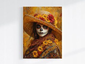 Poszter Portré La Catrina Halottak Ünnepe Mexikó 75x100