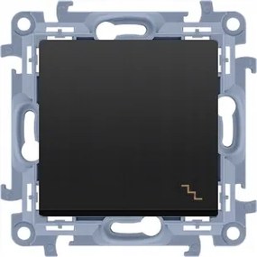 Lépcsőkapcsoló fekete matt Simon 10 CW6C.01/49 Kontakt-Simon