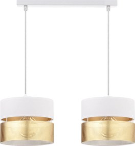 Mennyezeti Függőlámpa Lámpabúra Lyukakkal Arany E27 Led Fehér Áttört