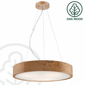 OAK függeszték 3xE27/60W/230V tölgy, átmérő 47,5 cm